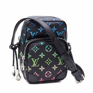 Louis Vuitton Monogram Iridescent Shoulder Bag, Amazon NM, Men's, M13898, Gra...